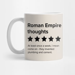 Thinking about the Roman Empire Five Stars - Roman Empire Thoughts Mug